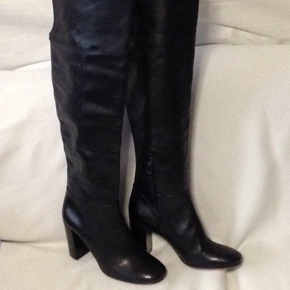 Tory Burch "Bowie" over the knee leather boots